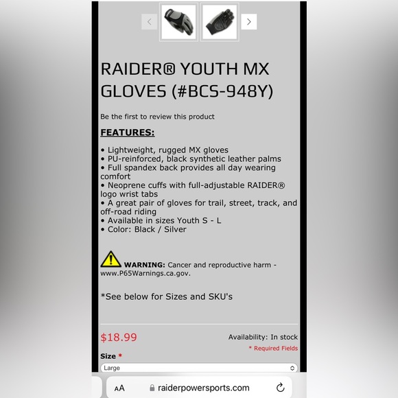 Outdoor Sports Gloves - Picture 7 of 7